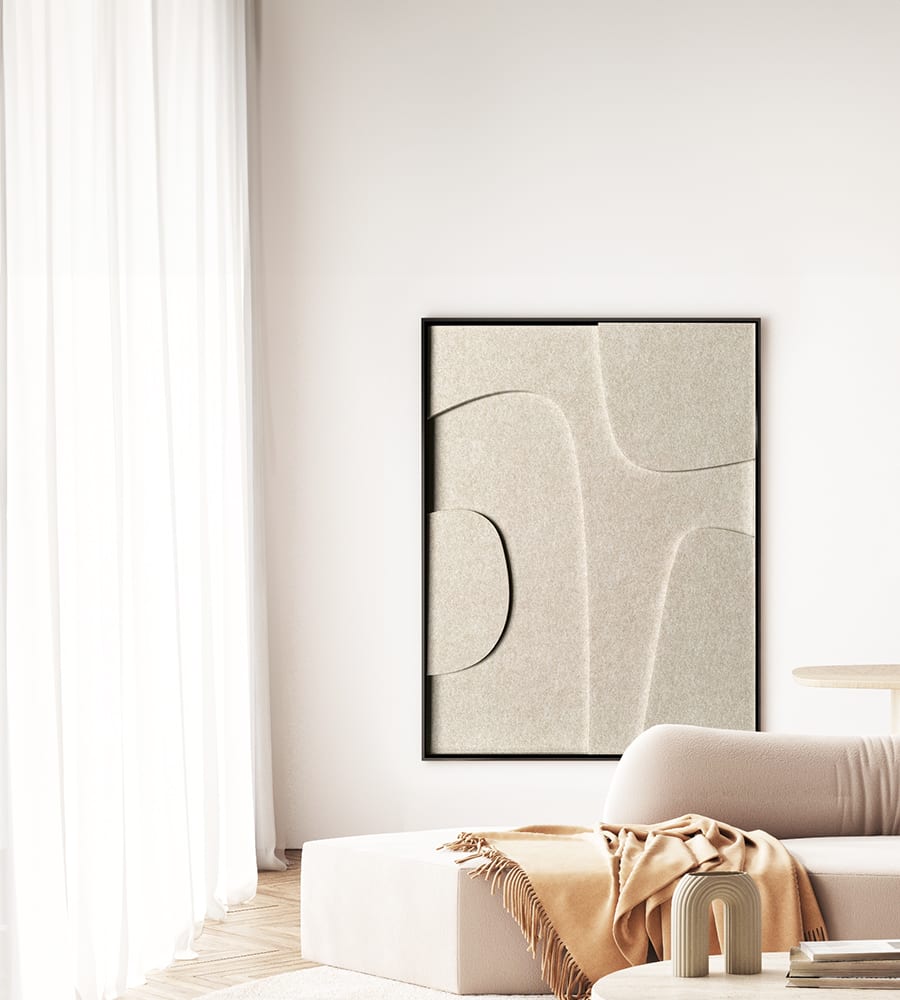 Felt Art. Impressive art made from recycled plastic bottles. Sound-absorbing and acoustic dampening!