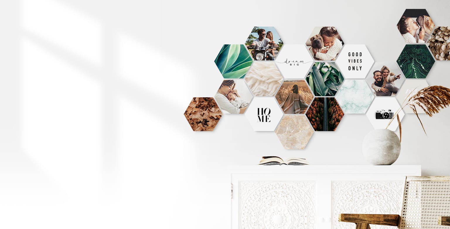 Shapes, the photo wall that grows with your memories